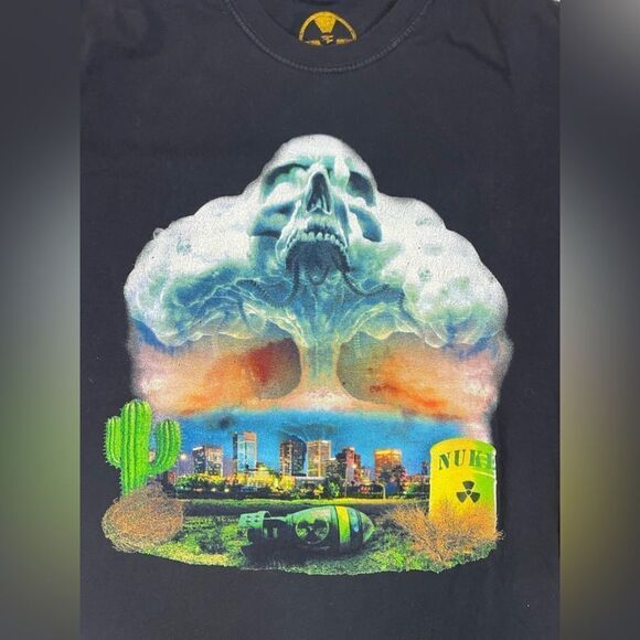Faze Nuke Squad Explosion Graphic T-shirt Men Medium Black Short Sleeve - Picture 2 of 5